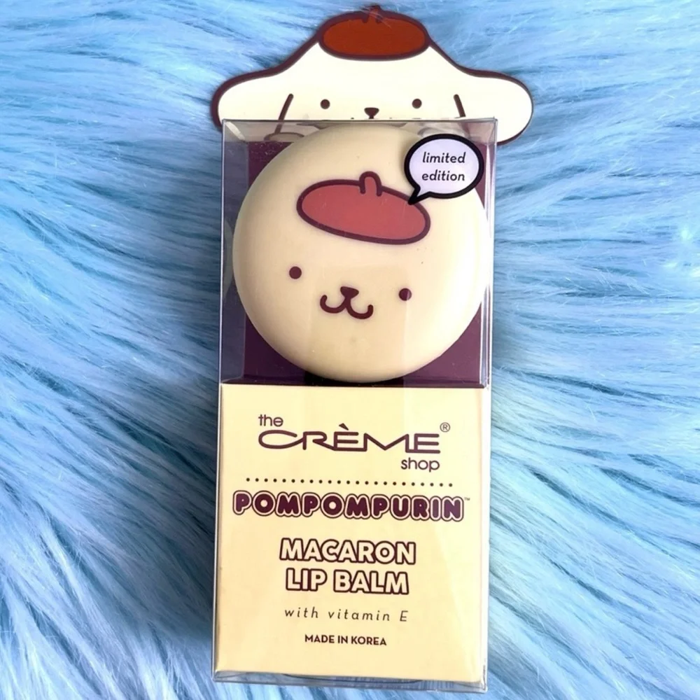Crème Shop x Sanrio Caramel Pudding Pompompurin Macaron Lip Balm Limited Edition